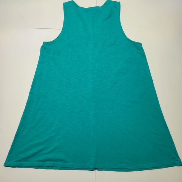 Style & co.  Beads, Sequins & Embroidered Turquoise Cotton Top (L) - Picture 6 of 9